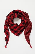 double-faced plaid scarf