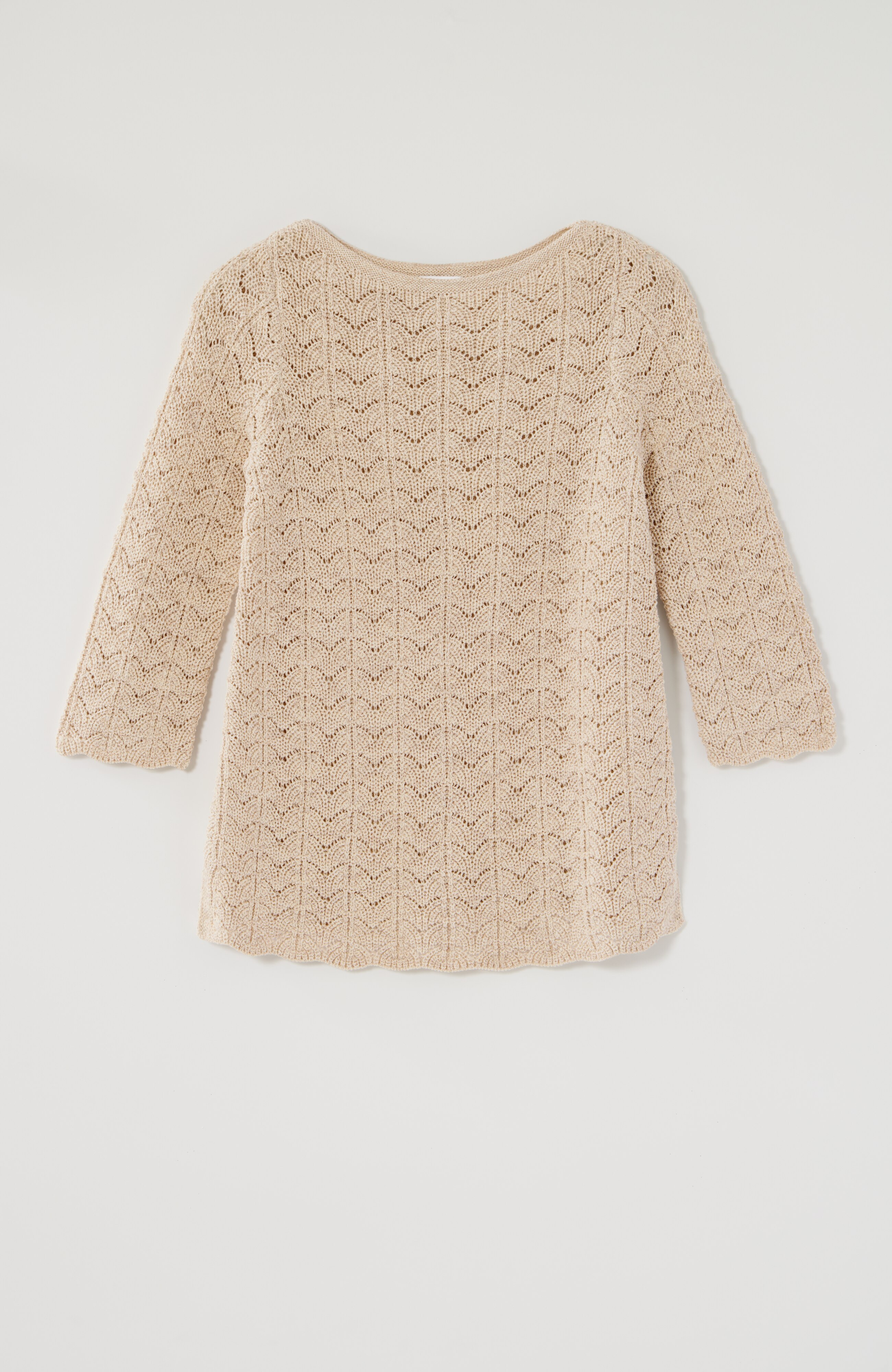 ジェーンマープル Lace trimming cricket sweater MARLED LACE-KNIT SWEATER | JJill