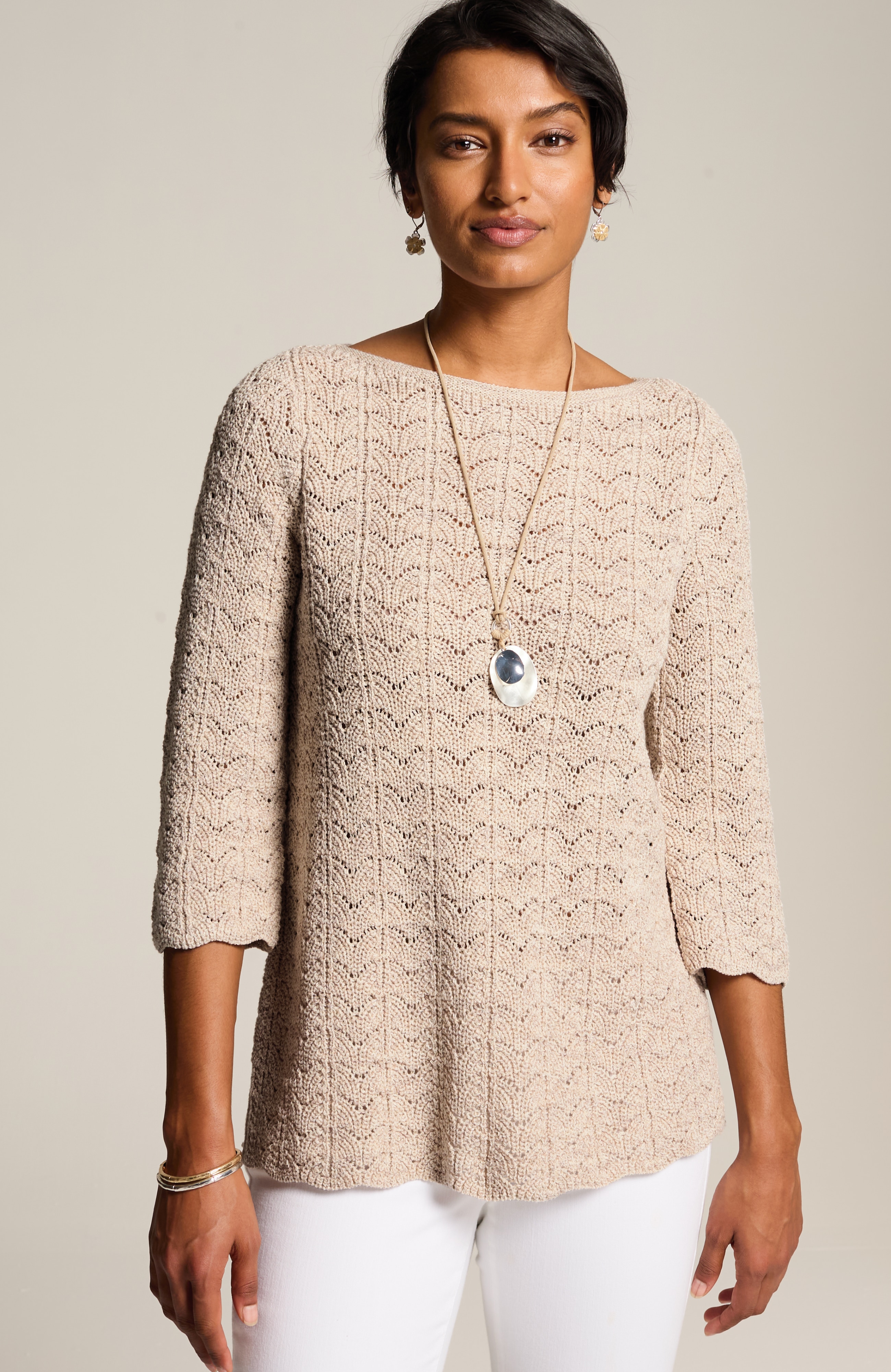 ジェーンマープル Lace trimming cricket sweater ジェーンマープル Lace trimming cricket sweater collection 01