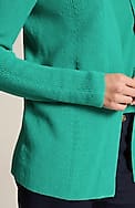 ribbed open-front cardi