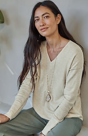 Image for Organically Grown Cotton Seamed Sweater