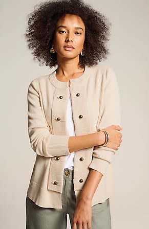Image for Button-Detailed Sweater-Jacket
