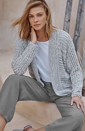 Image for Pure Jill Open-Texture Cardi