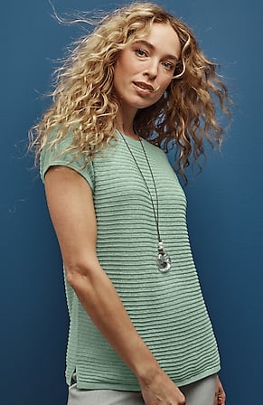Image for Wearever Textured Short-Sleeve Pullover