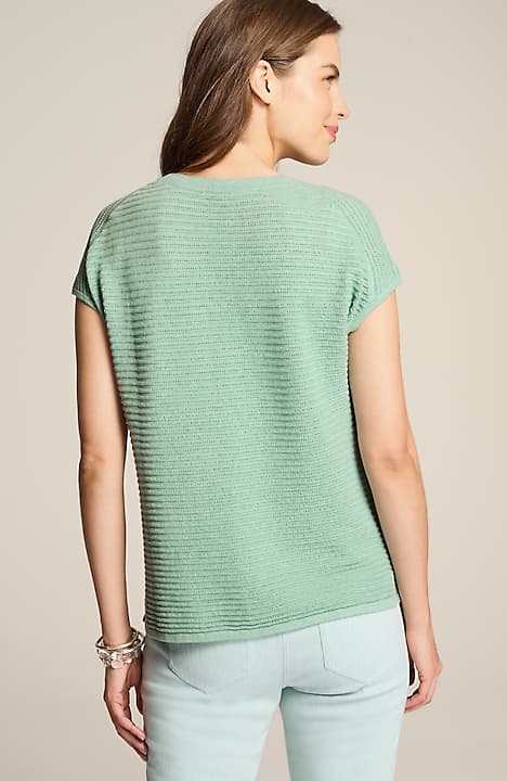 wearever textured short-sleeve pullover