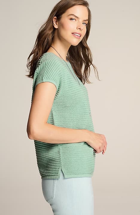 wearever textured short-sleeve pullover