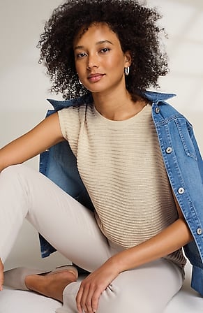Image for Wearever Textured Short-Sleeve Pullover