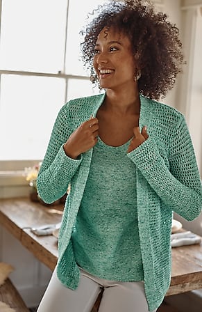 Image for Wearever Spray-Dyed Textured Cardi