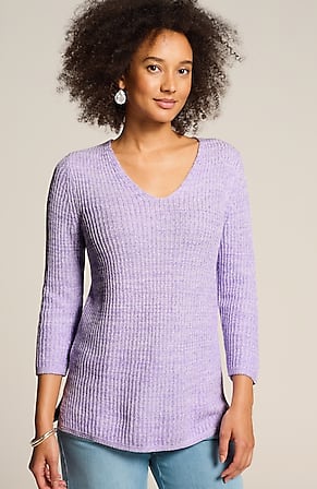 Image for Slub-Textured Ribbed Sweater