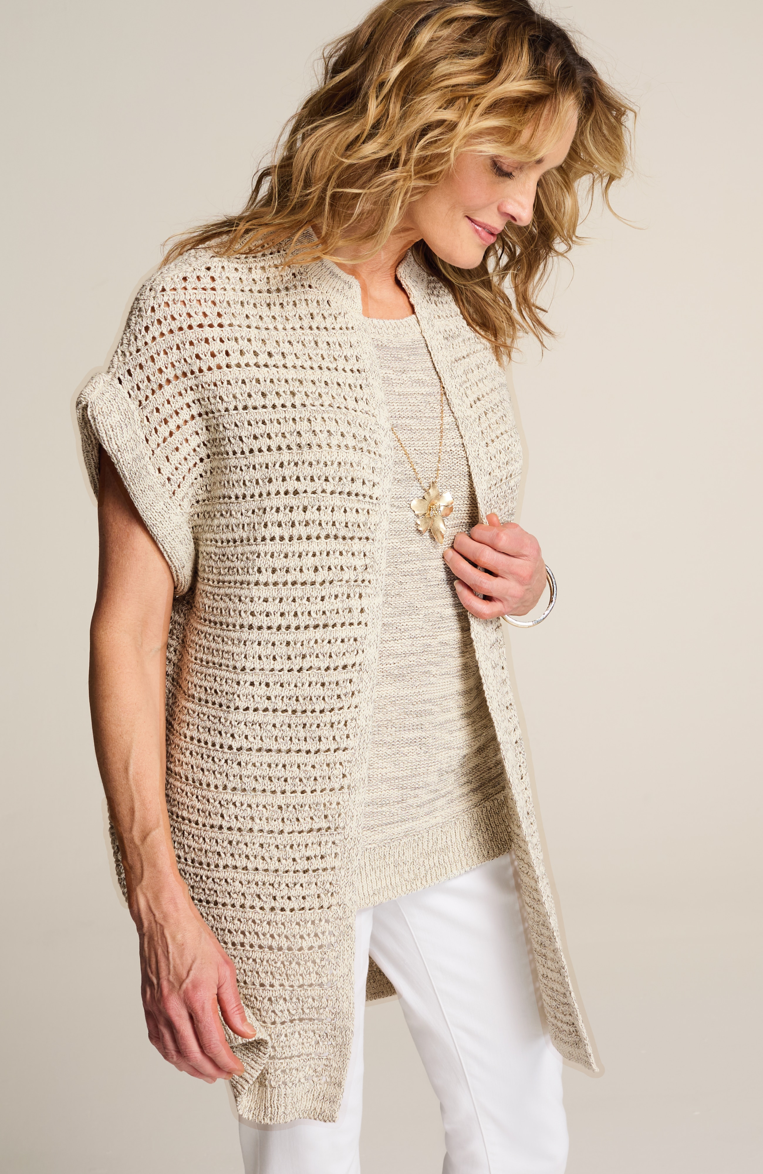 TWEED-TEXTURED GILET | JJill TWEED-TEXTURED GILET | JJill