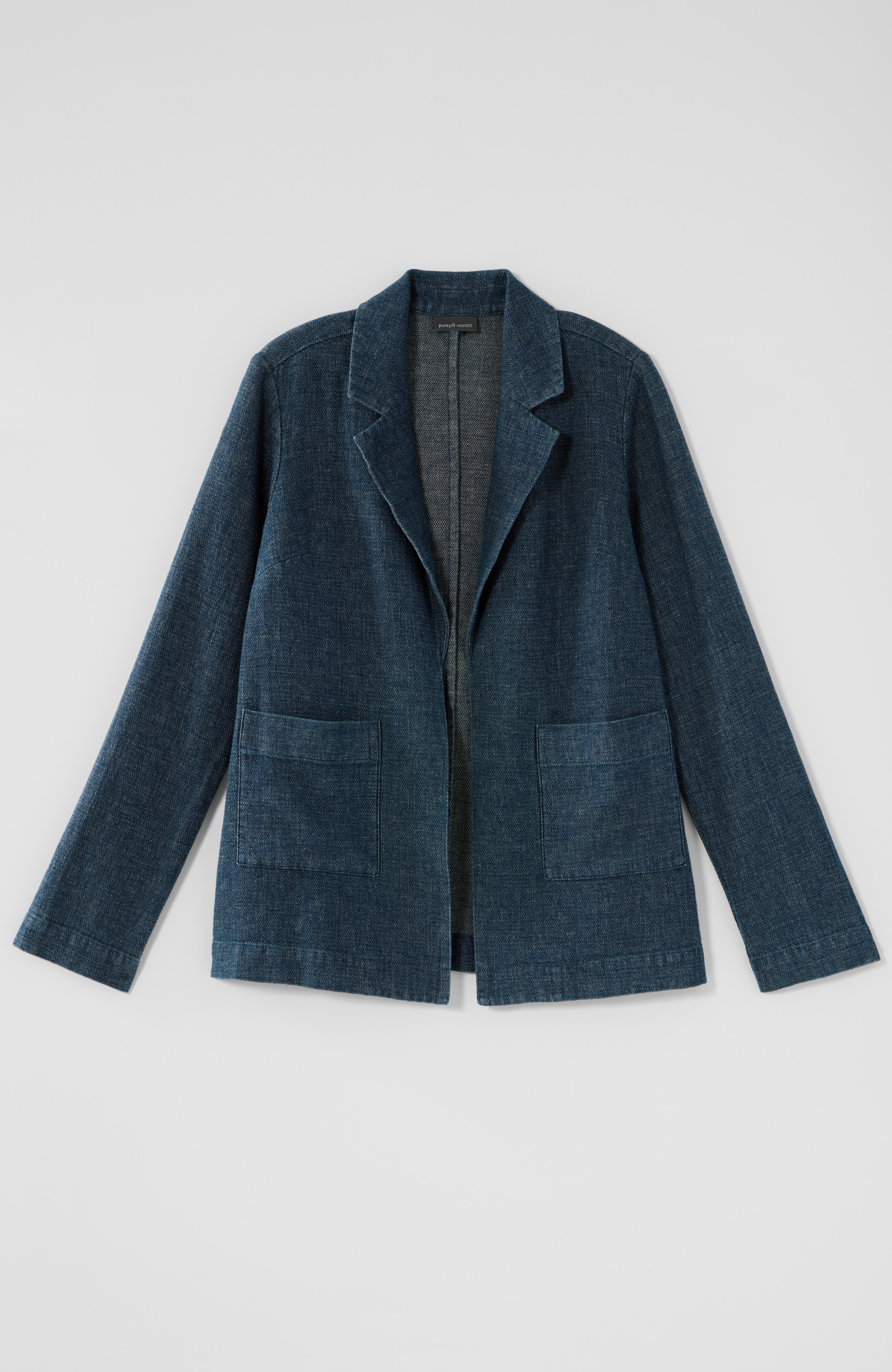 PURE JILL INDIGO OPEN-FRONT JACKET | JJill