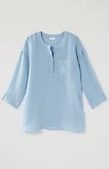 pure jill linen one-pocket tunic