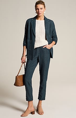 Image for Pure Jill Indigo Cuffed Pants