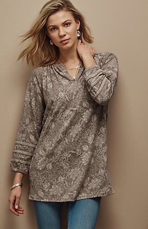 Image for Pure Jill Soft-Sleeve Printed Tunic
