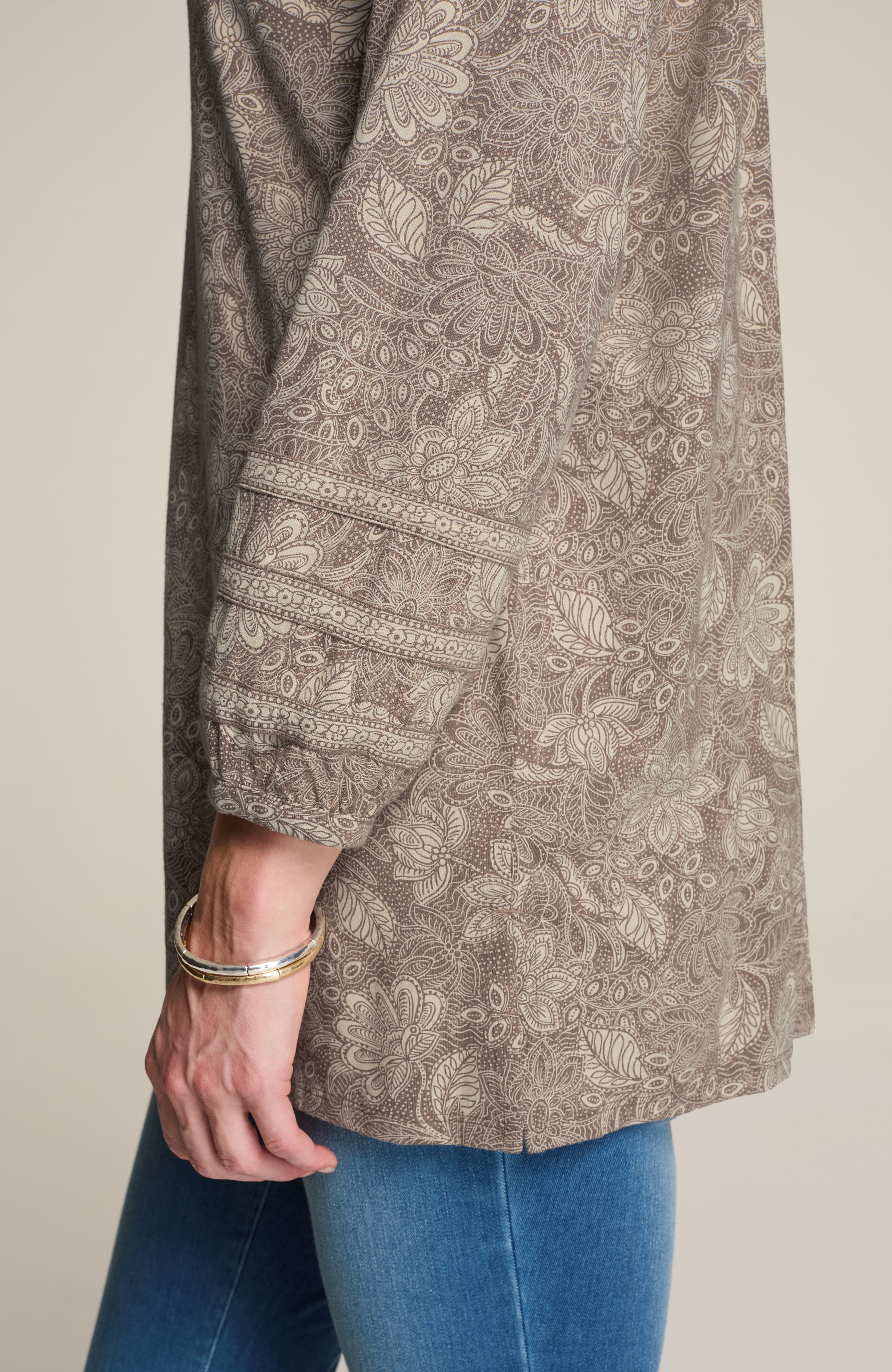 PURE JILL SOFT-SLEEVE PRINTED TUNIC | JJill