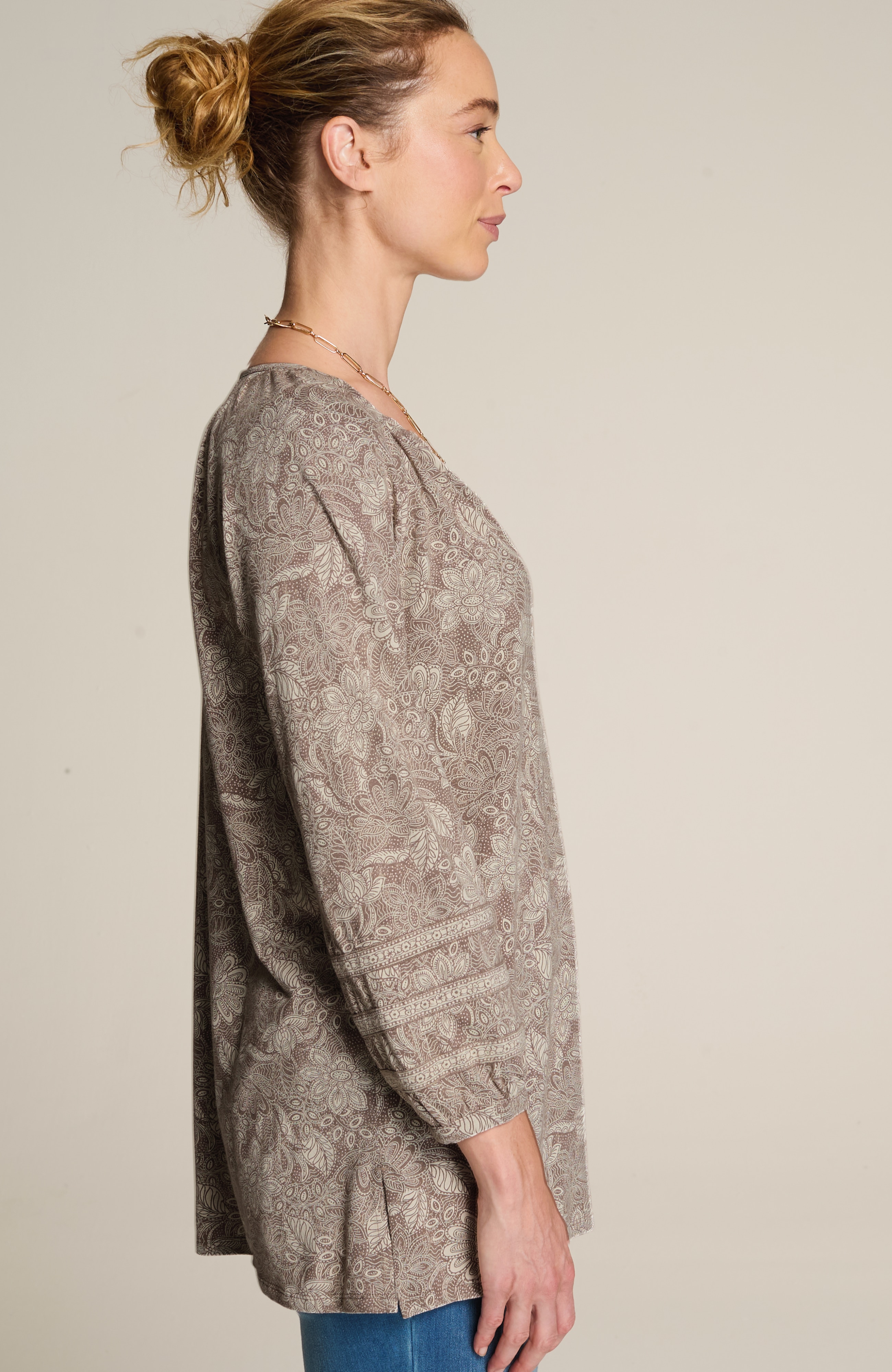 Pure Jill Soft-Sleeve Printed Tunic | JJill