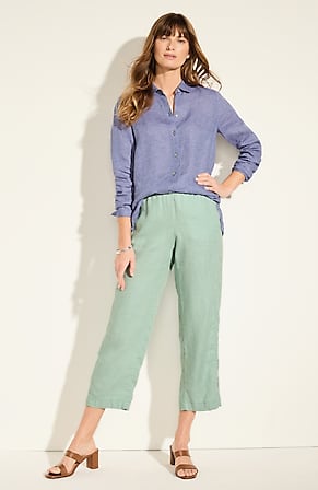 Image for Pure Jill Linen Cropped Pants