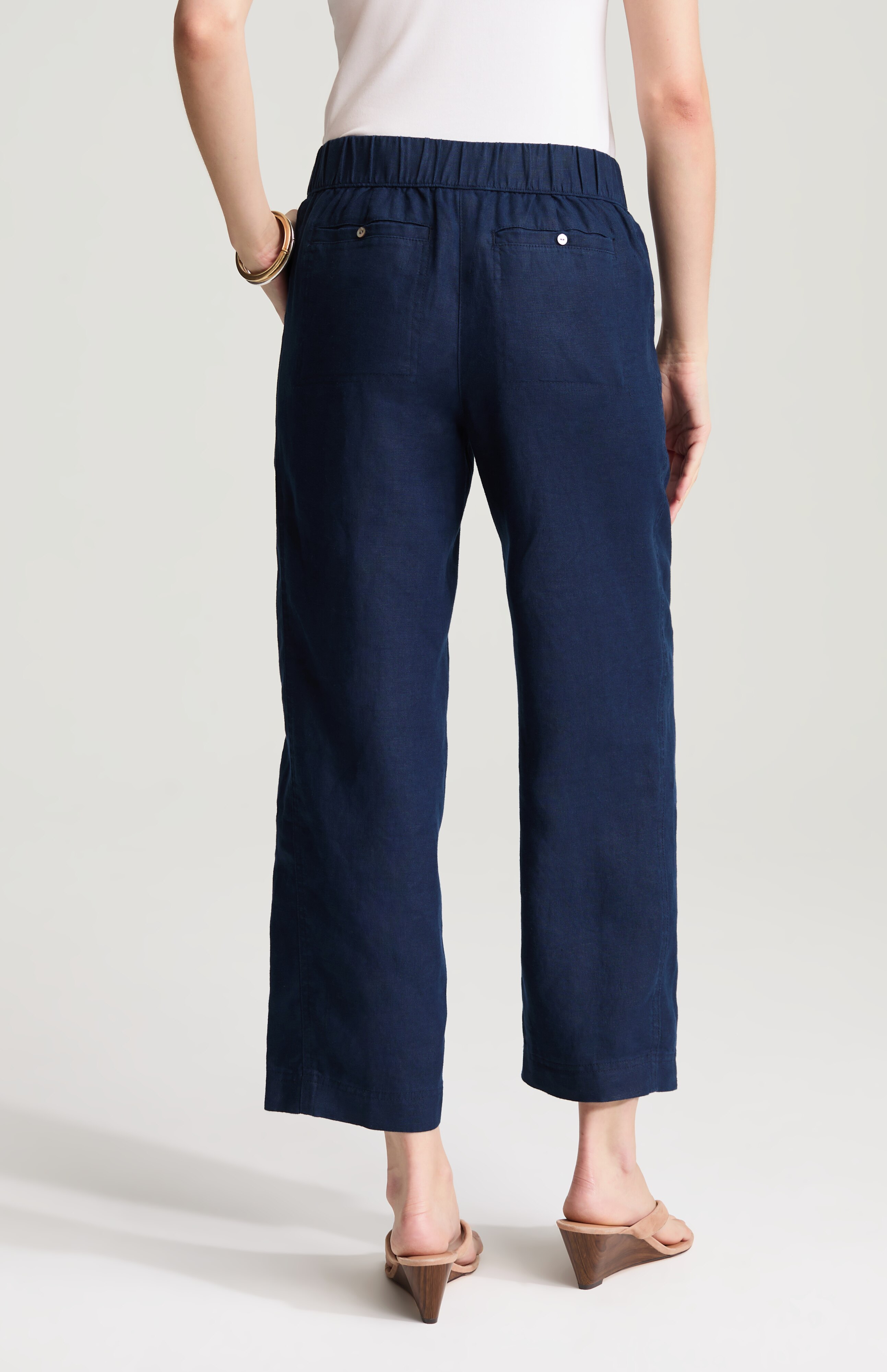 PURE JILL LINEN CROPPED PANTS | JJill