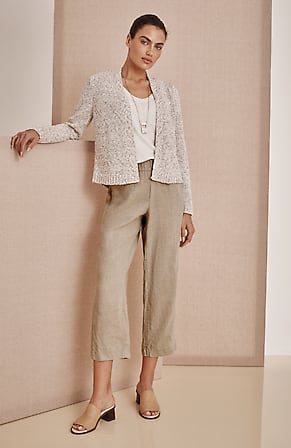 Image for Pure Jill Linen Cropped Pants