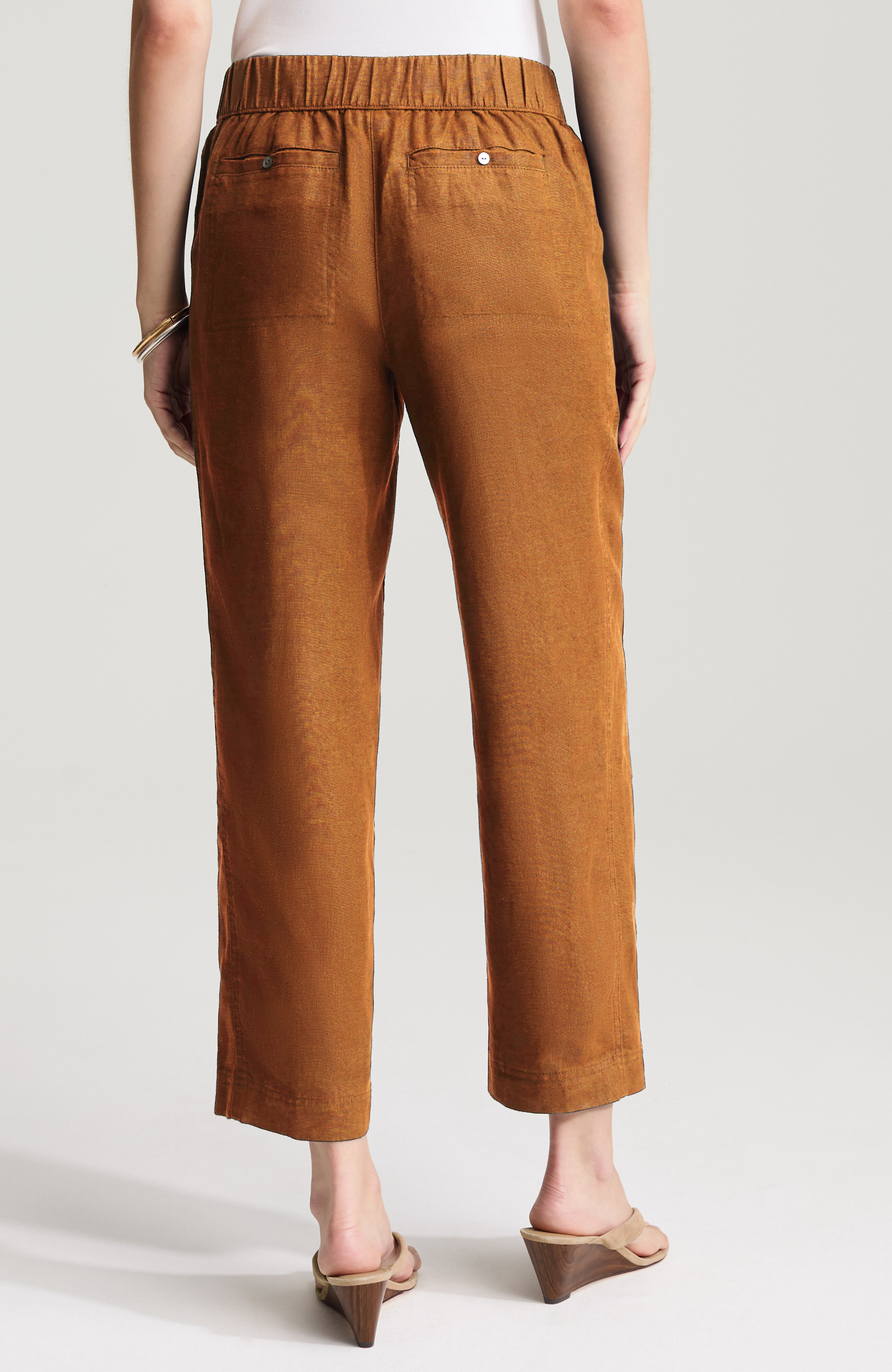 Pure Jill Linen Cropped Pants | JJill