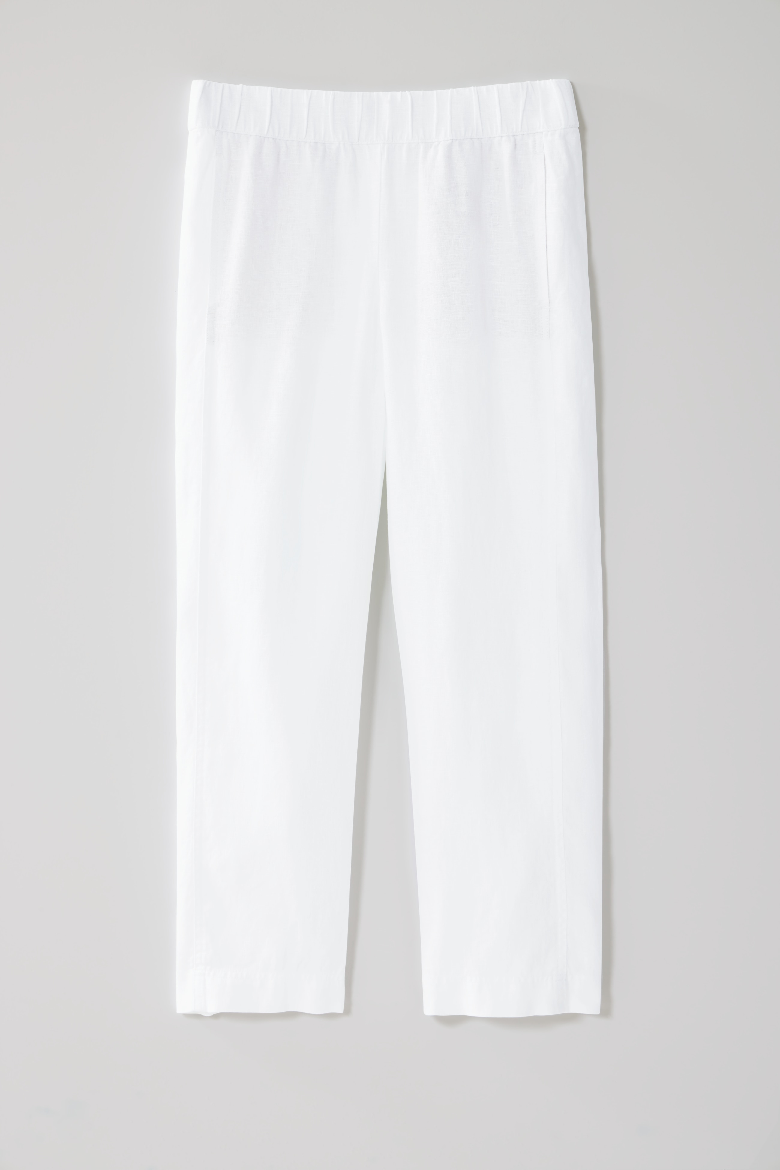 【PRY】Luxe-Cotton Sarouel Cropped Pants Petite Pull-On Cropped Pant