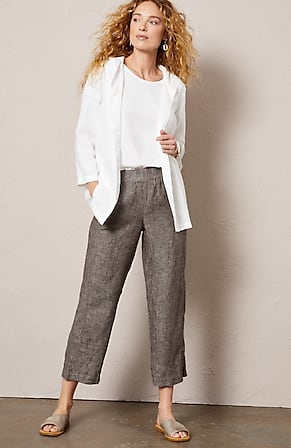 Image for Pure Jill Linen Cropped Pants