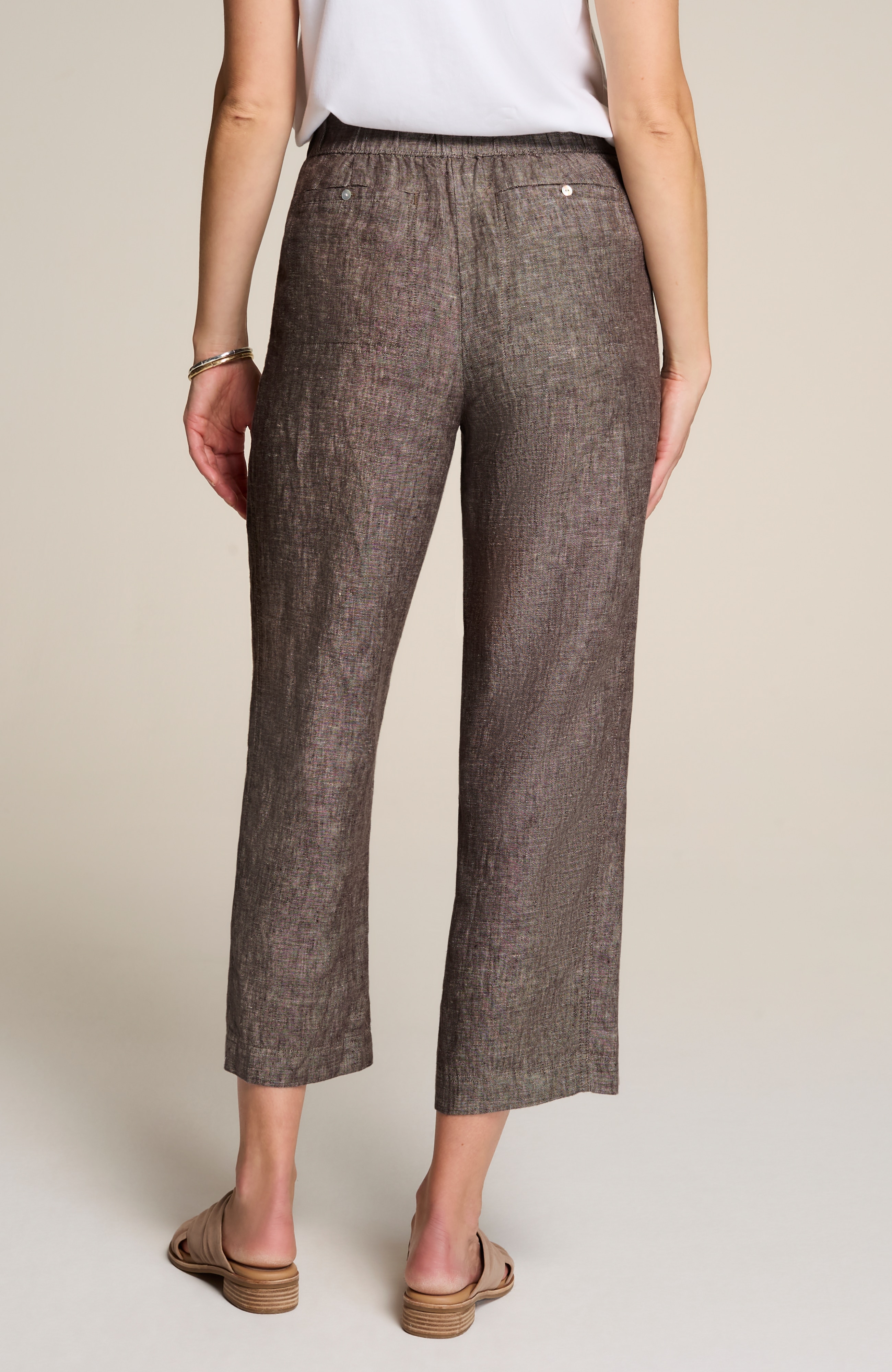 PURE JILL LINEN CROPPED PANTS | JJill