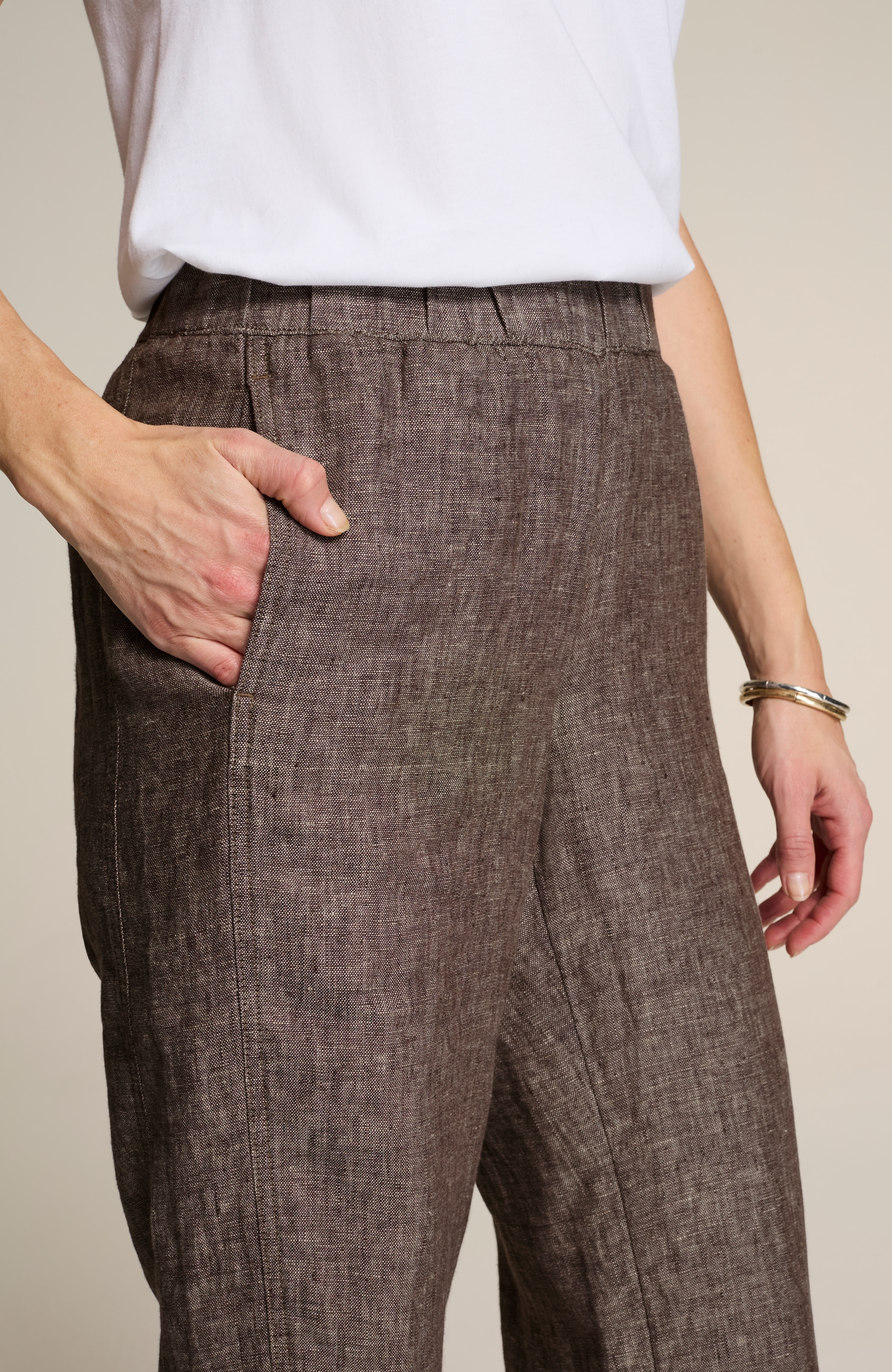 PURE JILL LINEN CROPPED PANTS | JJill
