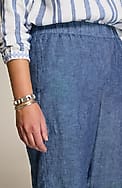 pure jill linen cropped pants