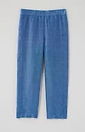 pure jill linen cropped pants