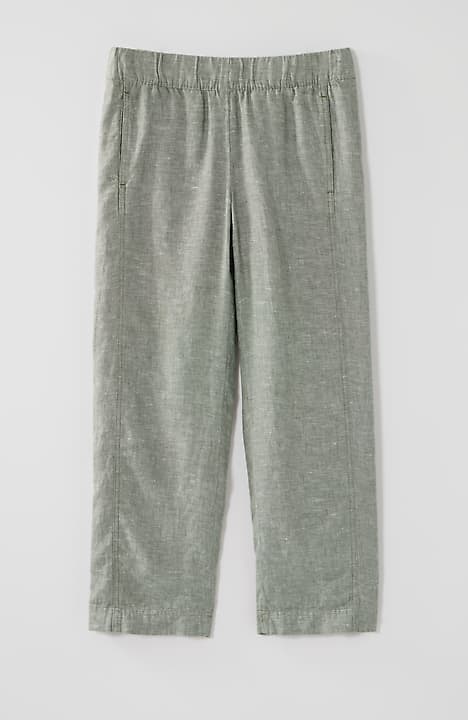 pure jill linen cropped pants