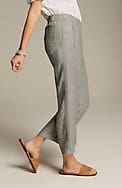 pure jill linen cropped pants