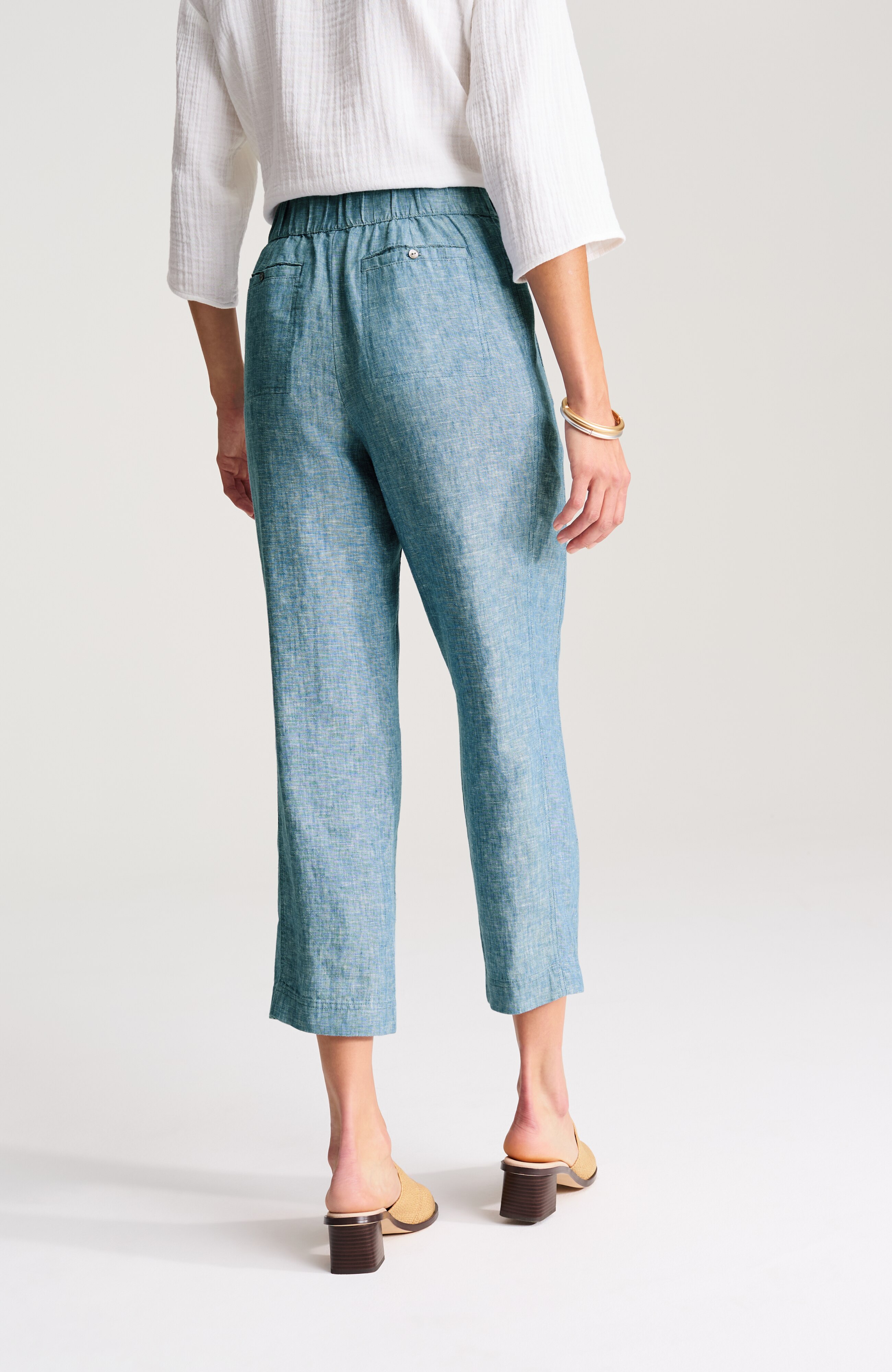 Pure Jill Linen Cropped Pants | JJill