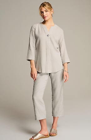 Image for Pure Jill Linen Cropped Pants