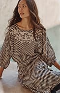 pure jill hand-embroidered top
