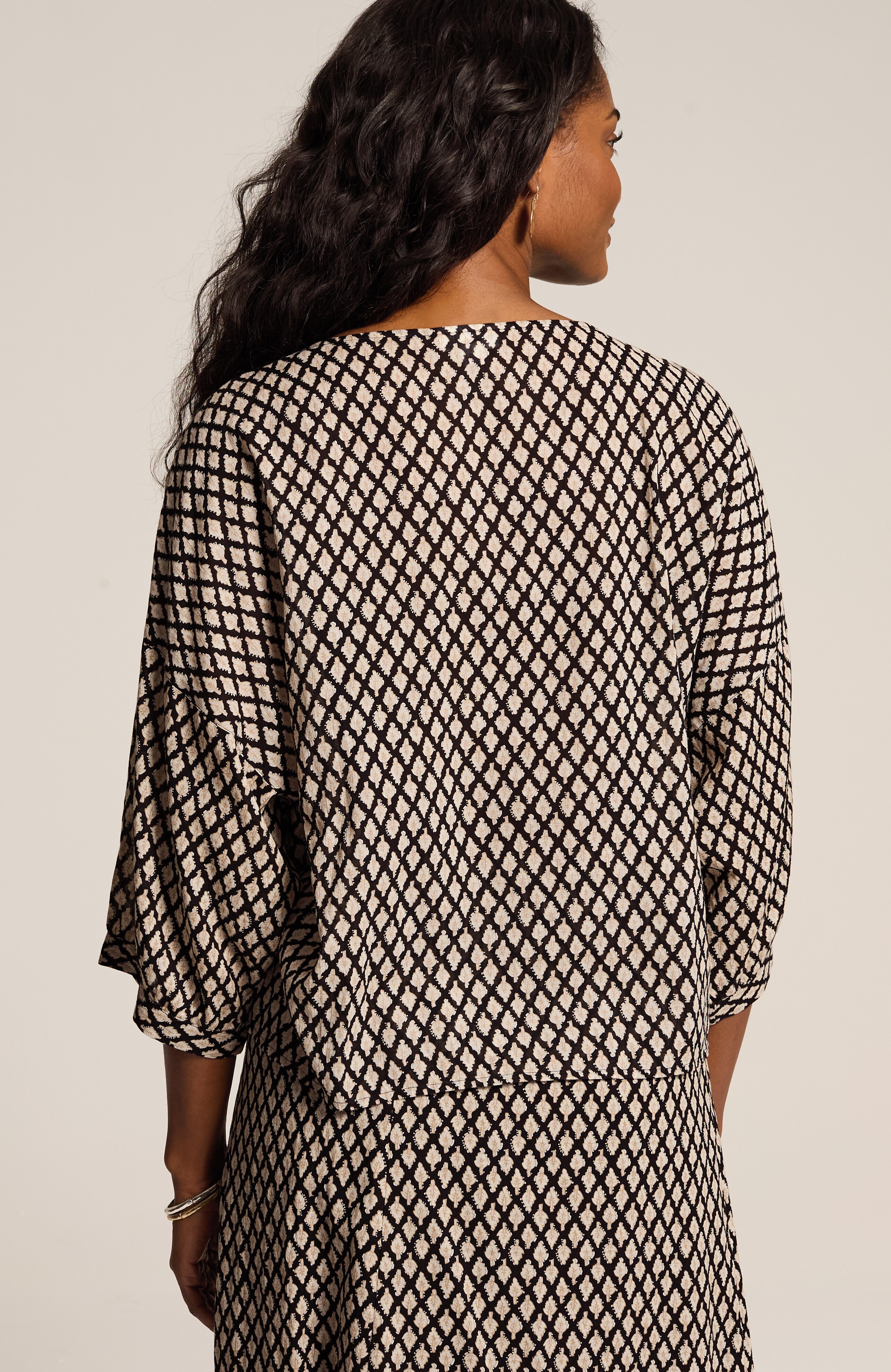 pure jill hand-embroidered top