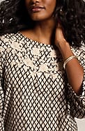 pure jill hand-embroidered top