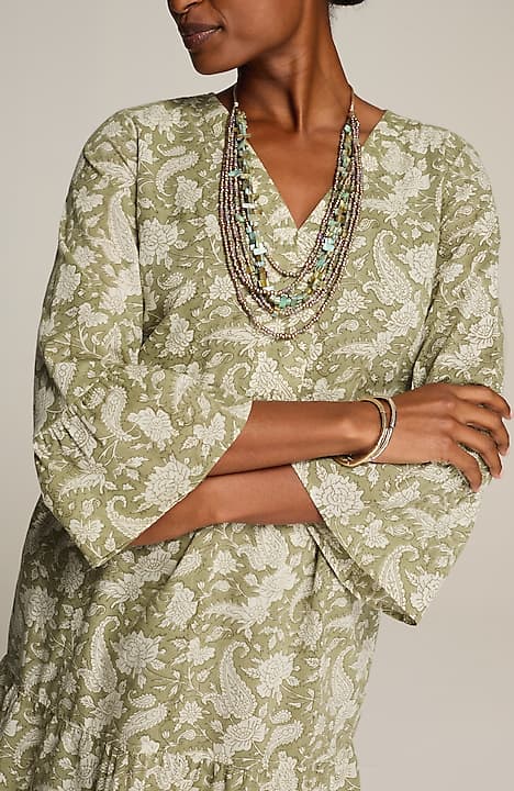 pure jill tiered dress