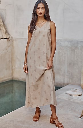 Image for Pure Jill Dobby-Textured Tank Dress