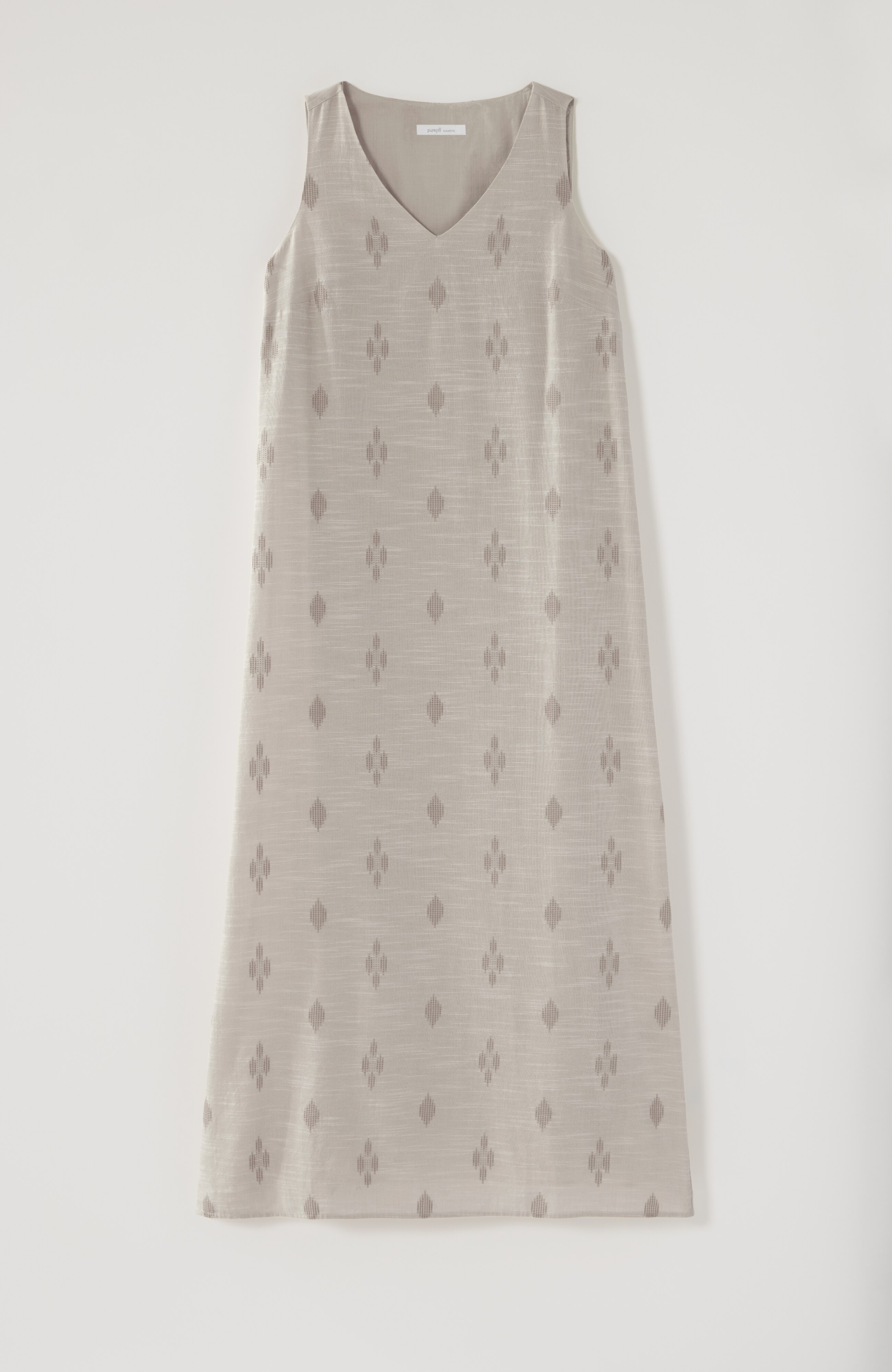 pure jill dobby-textured tank dress
