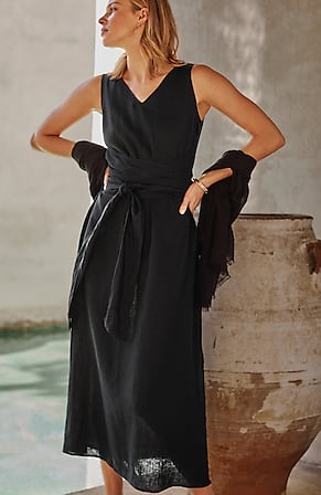 Image for Pure Jill Linen Tie-Waist Maxi