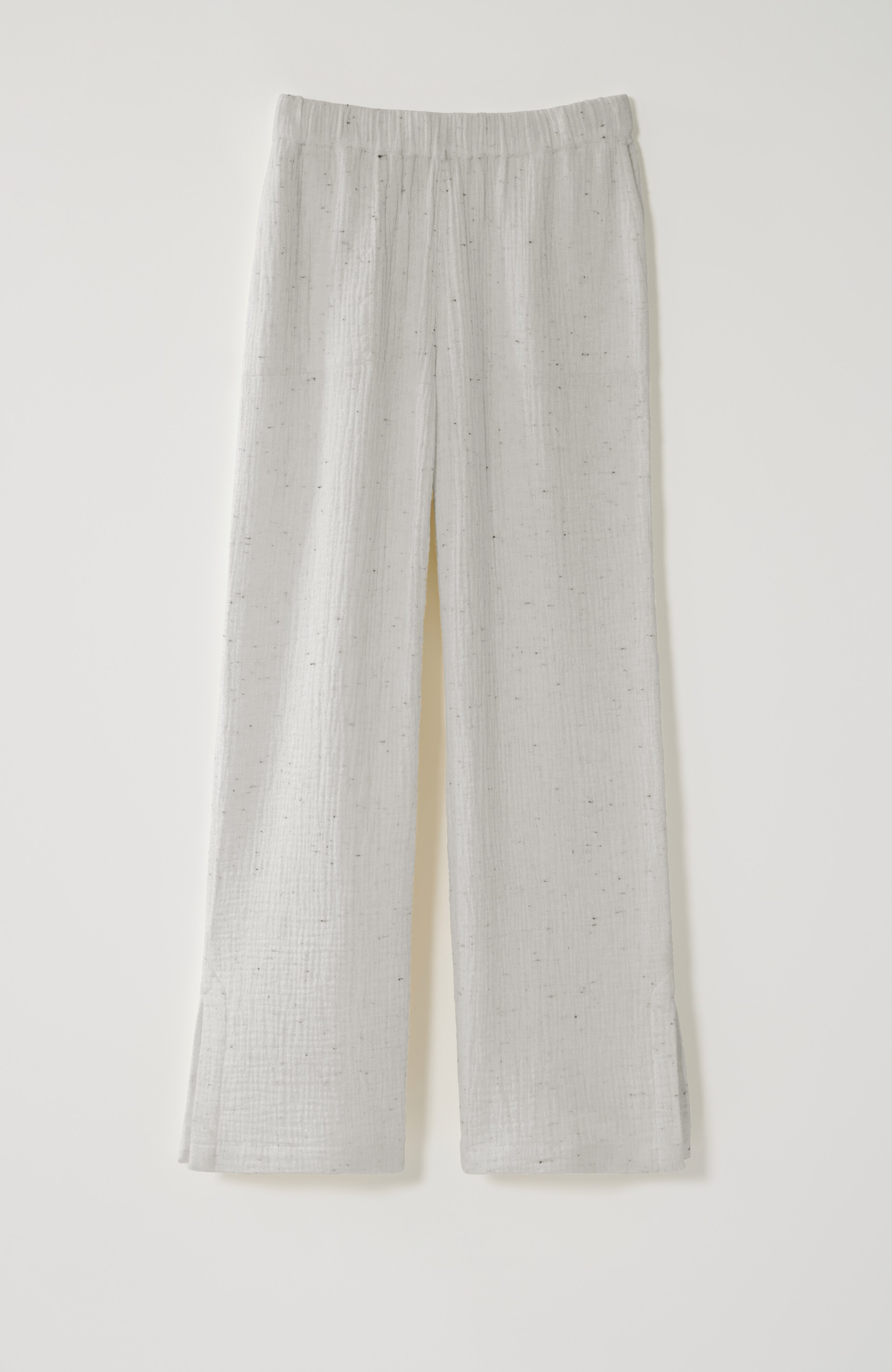 pure jill textured cotton-gauze pants