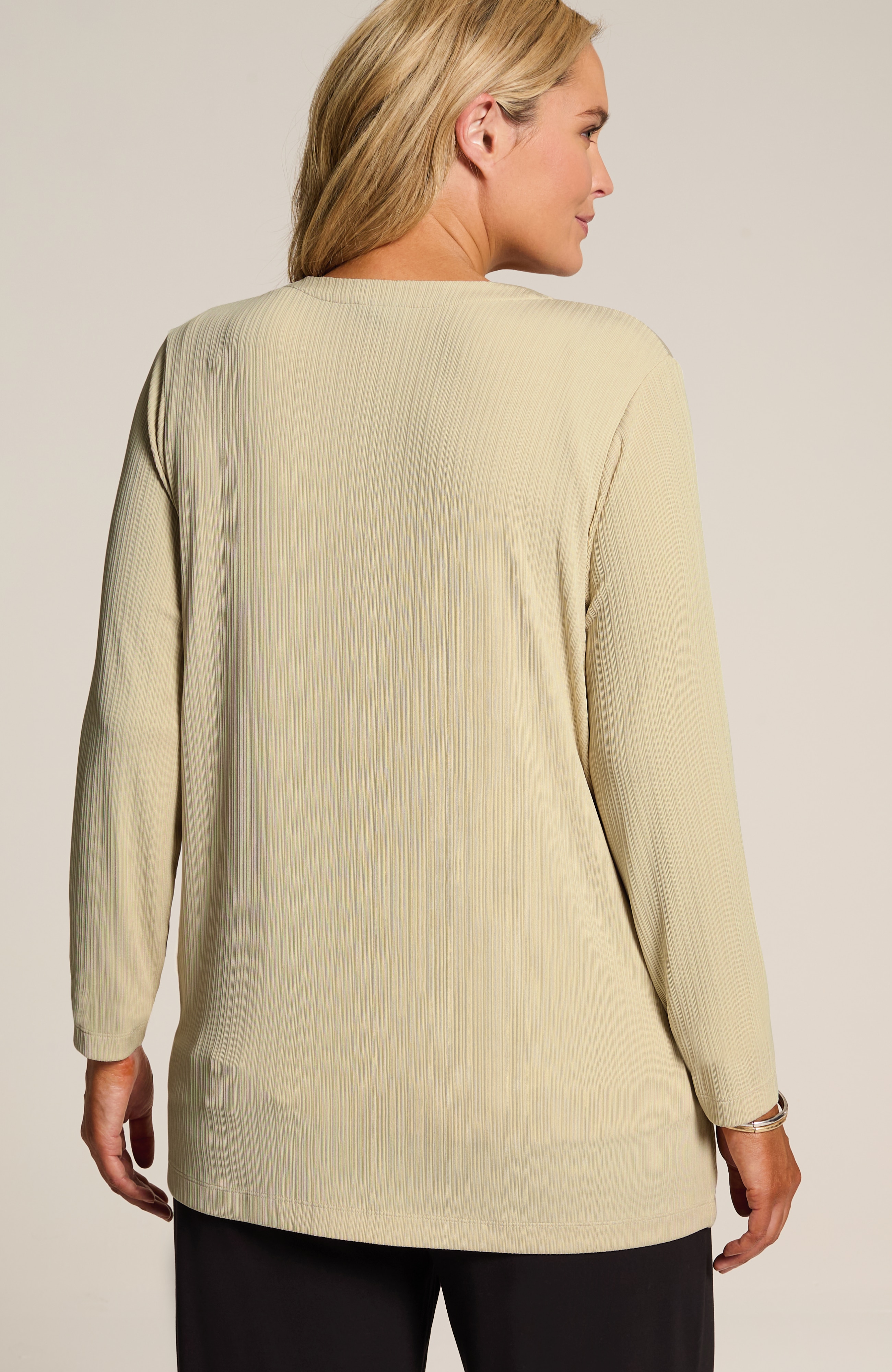 WE TEXTURED-KNIT OPEN-FRONT JACKET | JJill