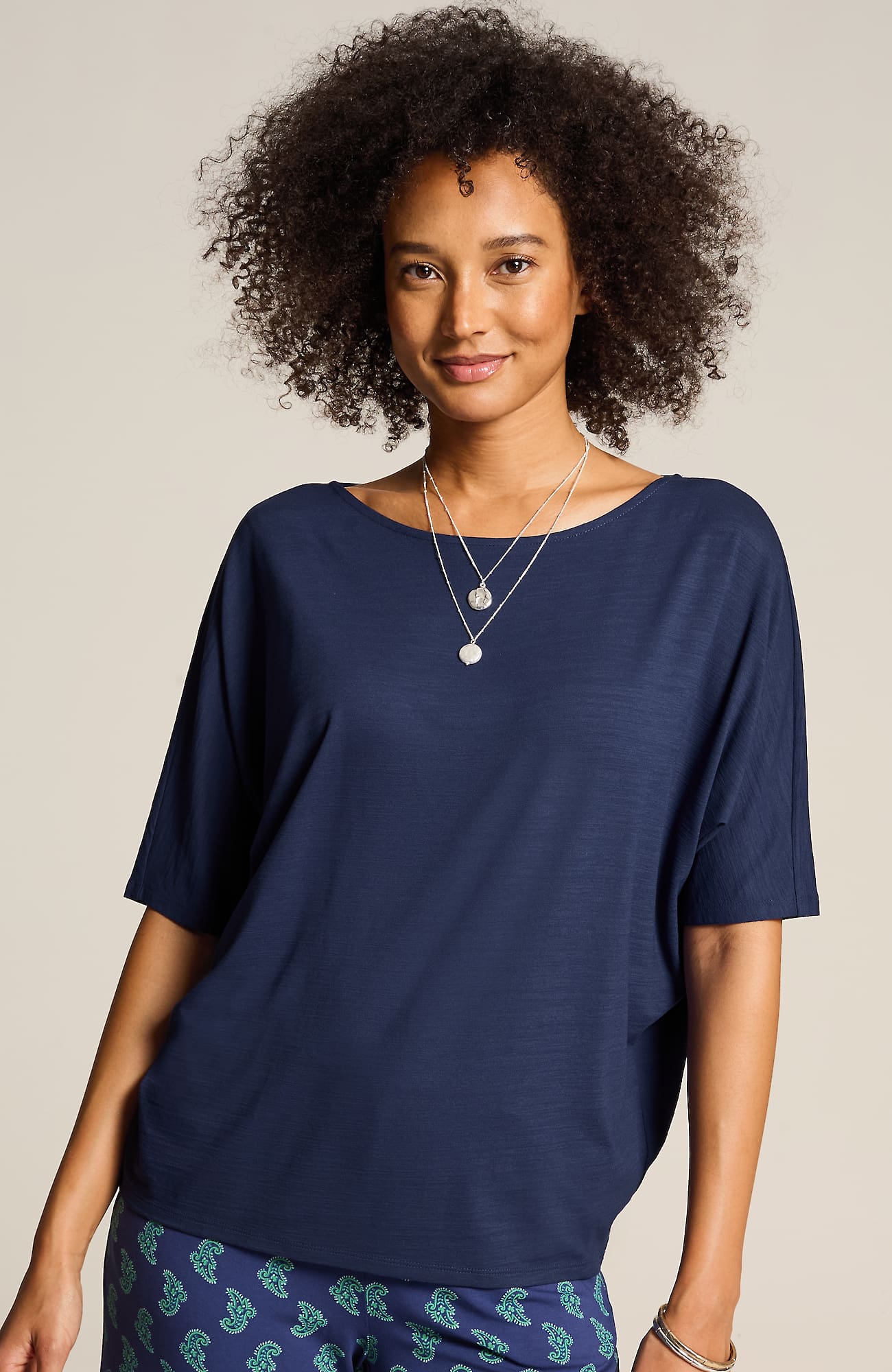 Jjill J.jill Wearever Relaxed Knit Top In Sargasso Sea
