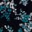 navy blue wildflower vines