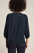 wearever plissé-knit top