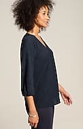 wearever plissé-knit top