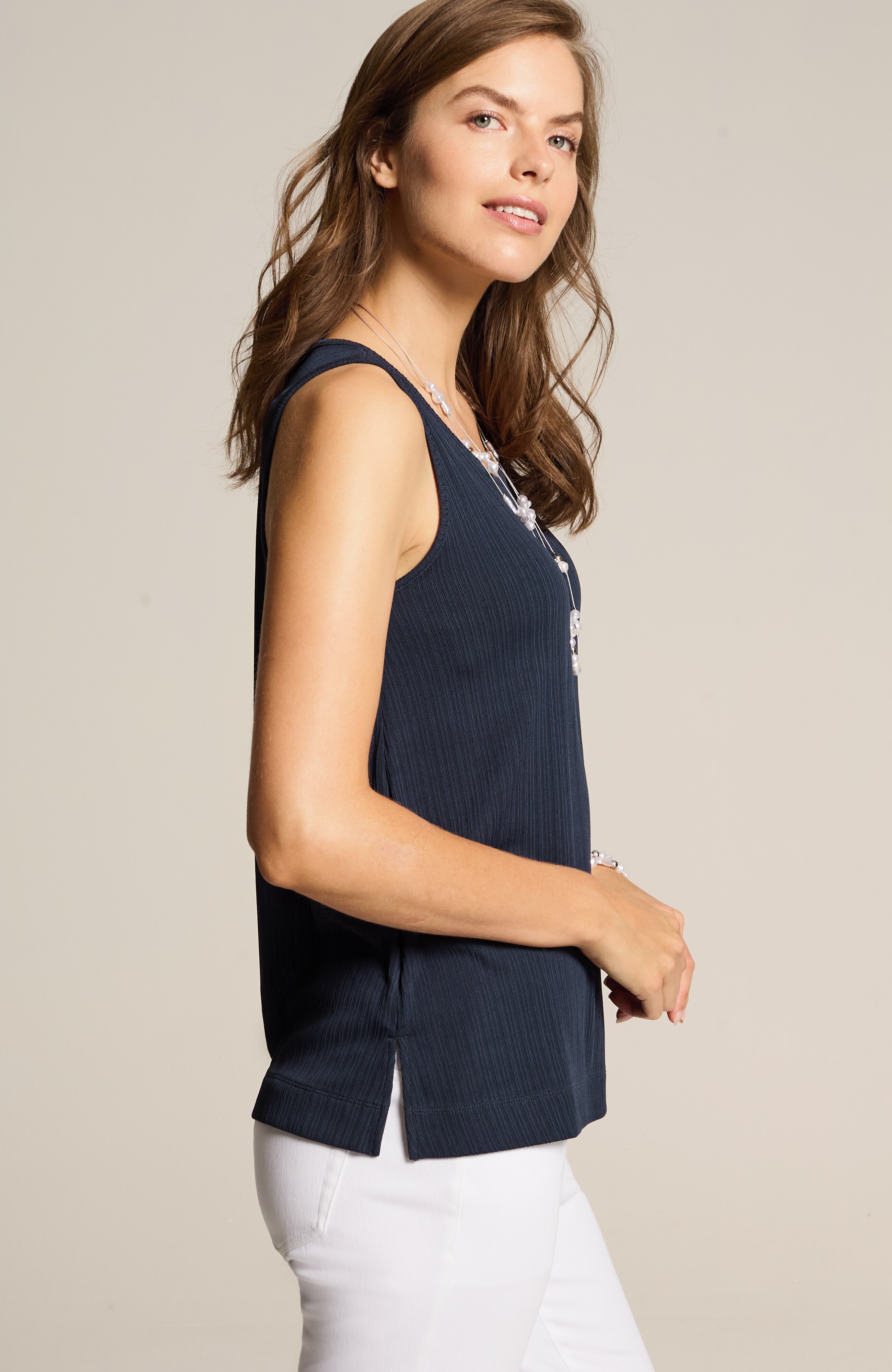 wearever textured-knit a-line tank