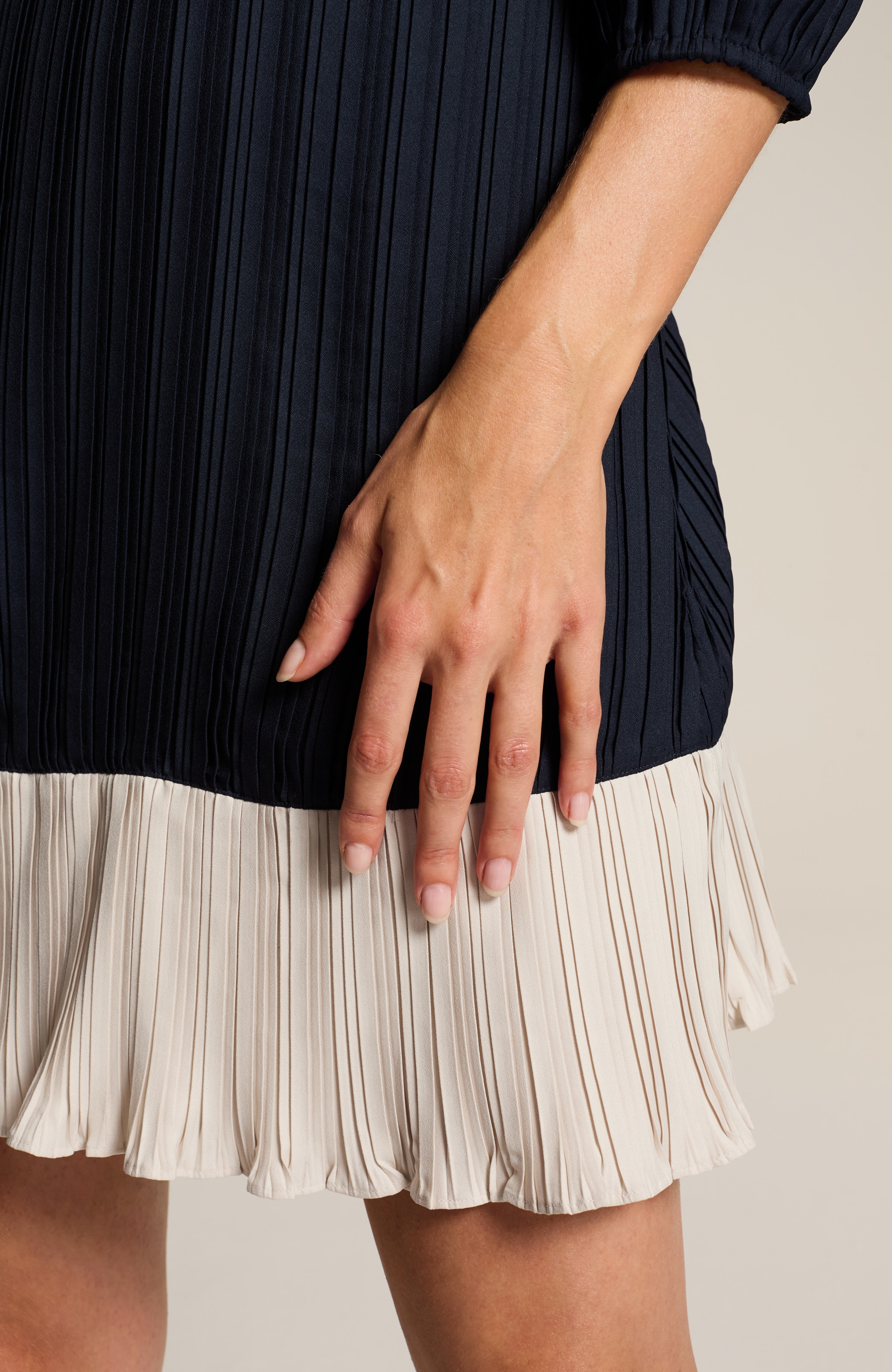wearever plissé a-line dress