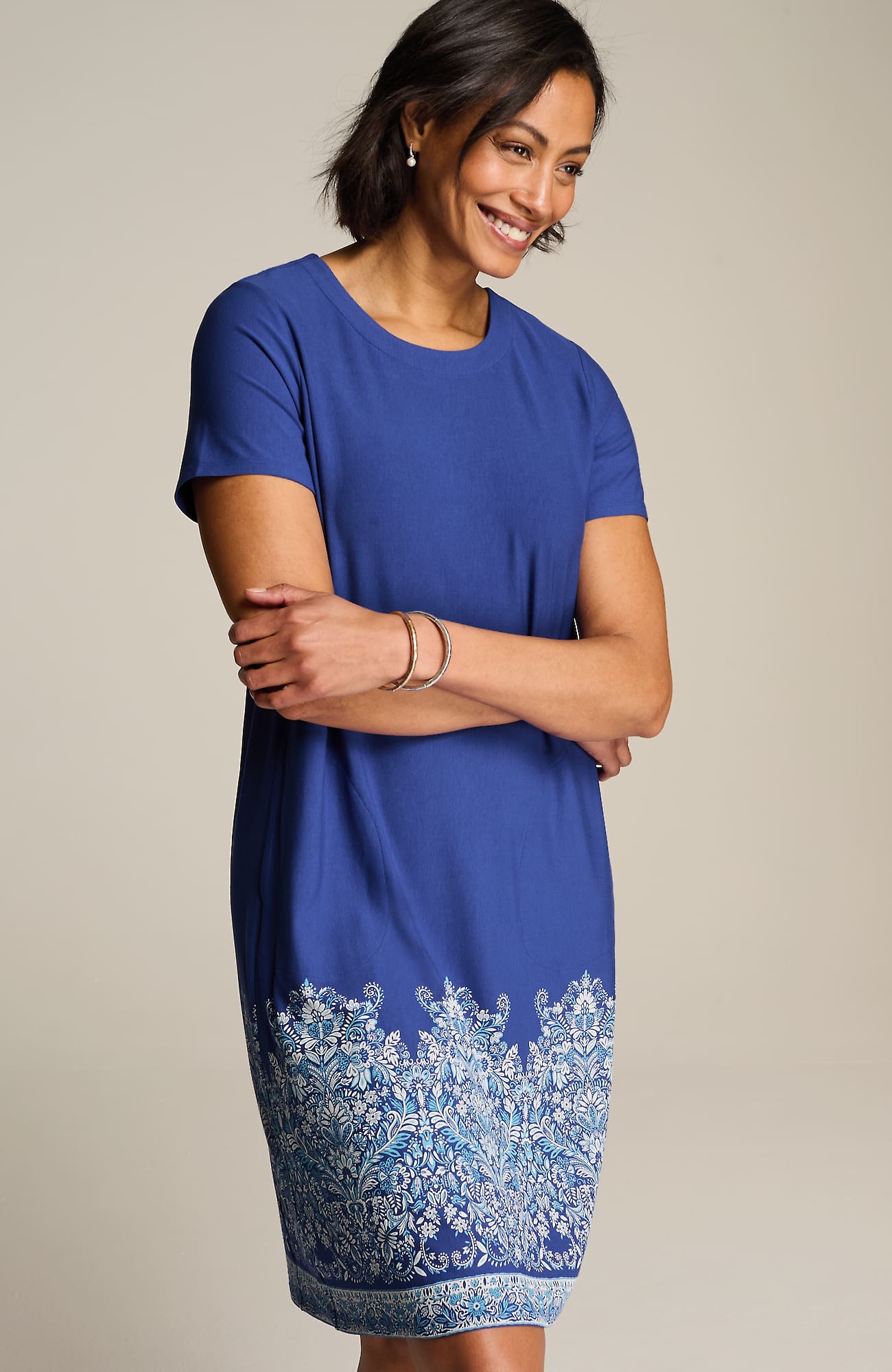 Jjill J.jill Wearever Crew-neck T-shirt Dress